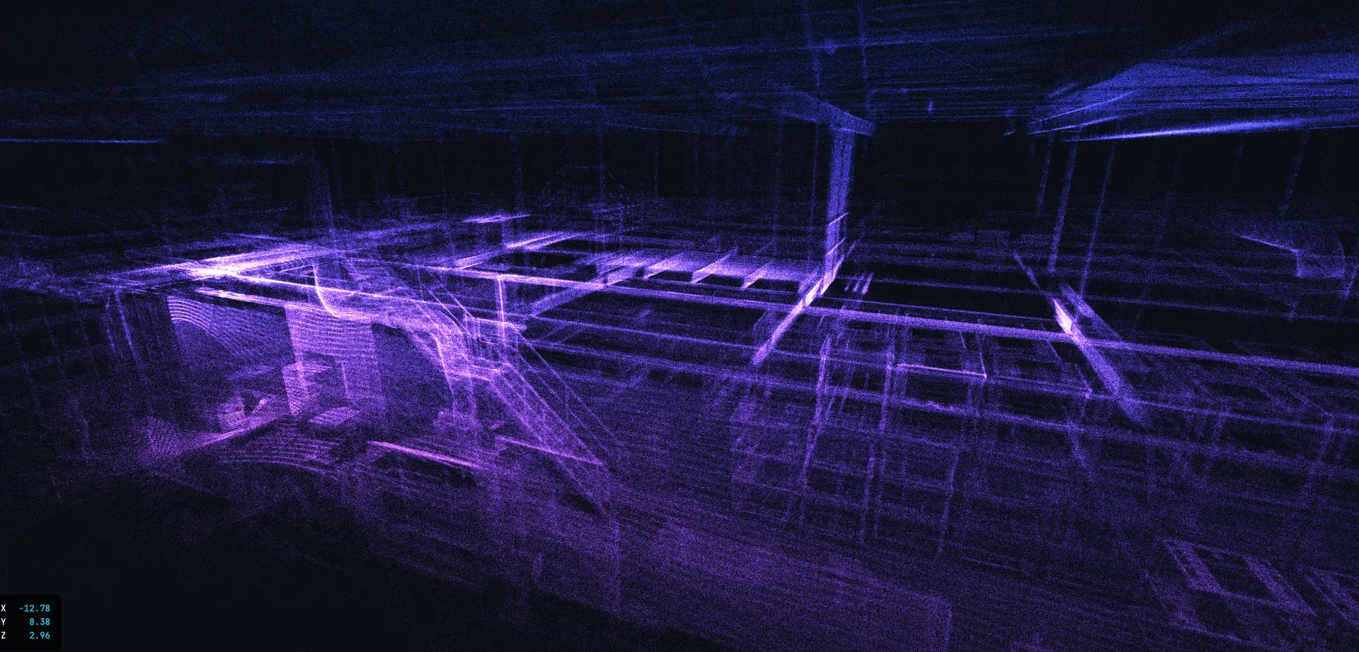 Isometric LiDAR point cloud – basis for digital twins from drone data