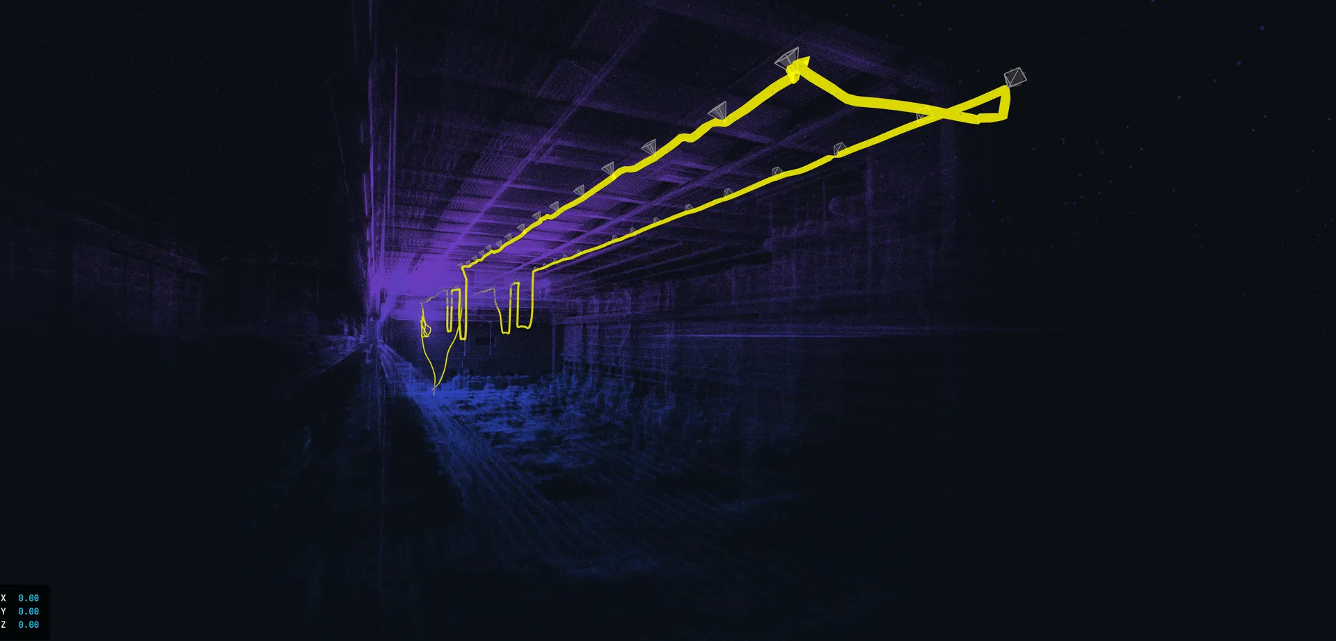LiDAR-3D-Scan Hallendecke Automotive