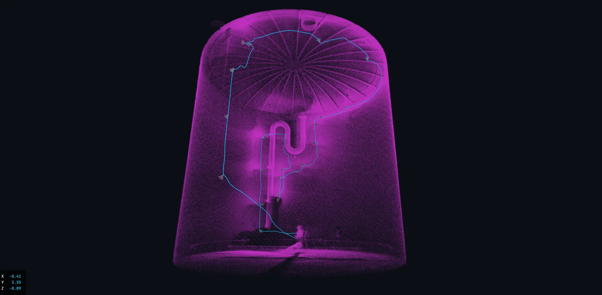 LiDAR-3D-Scan Kaltkondenstank