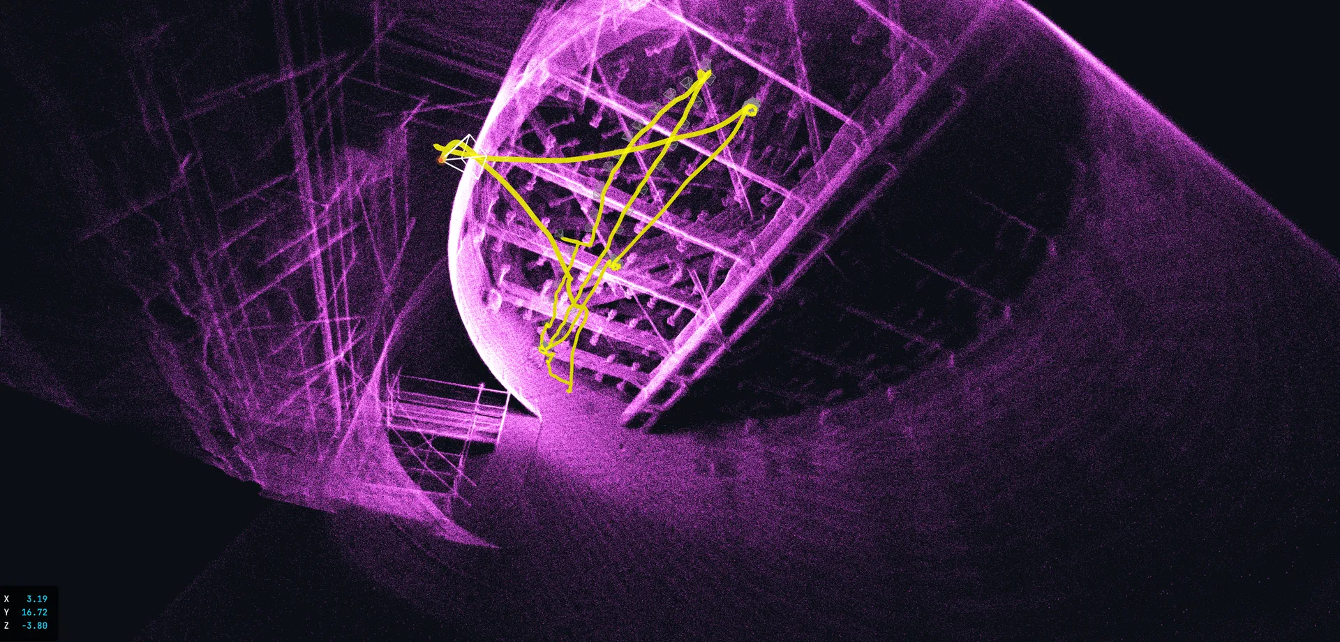 LiDAR 3D scan power plant absorber