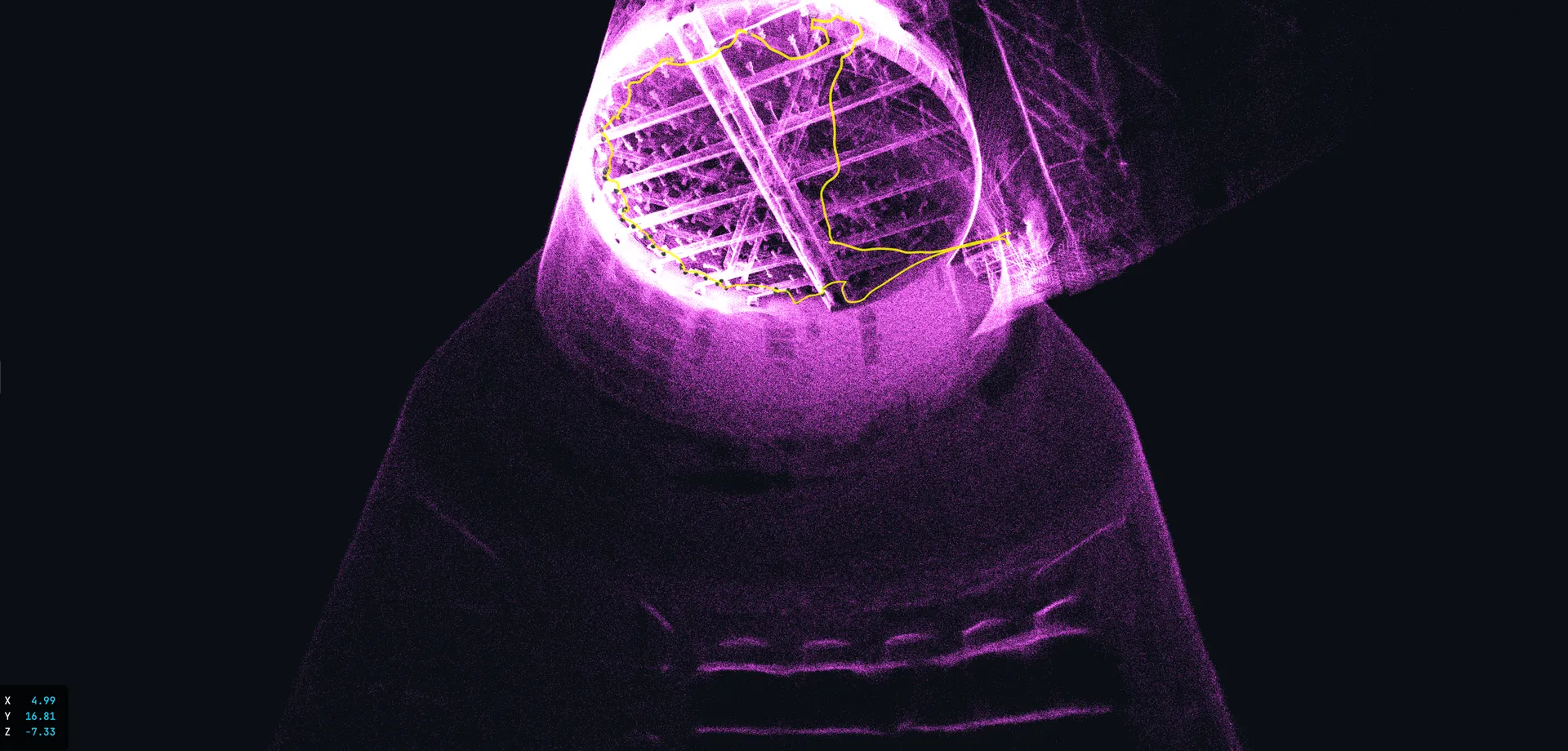 LiDAR-3D-Scan Absorber – wiederkehrende Prüfung