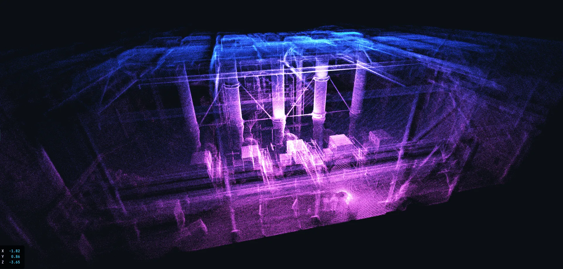 LiDAR-3D-Scan Rohre
