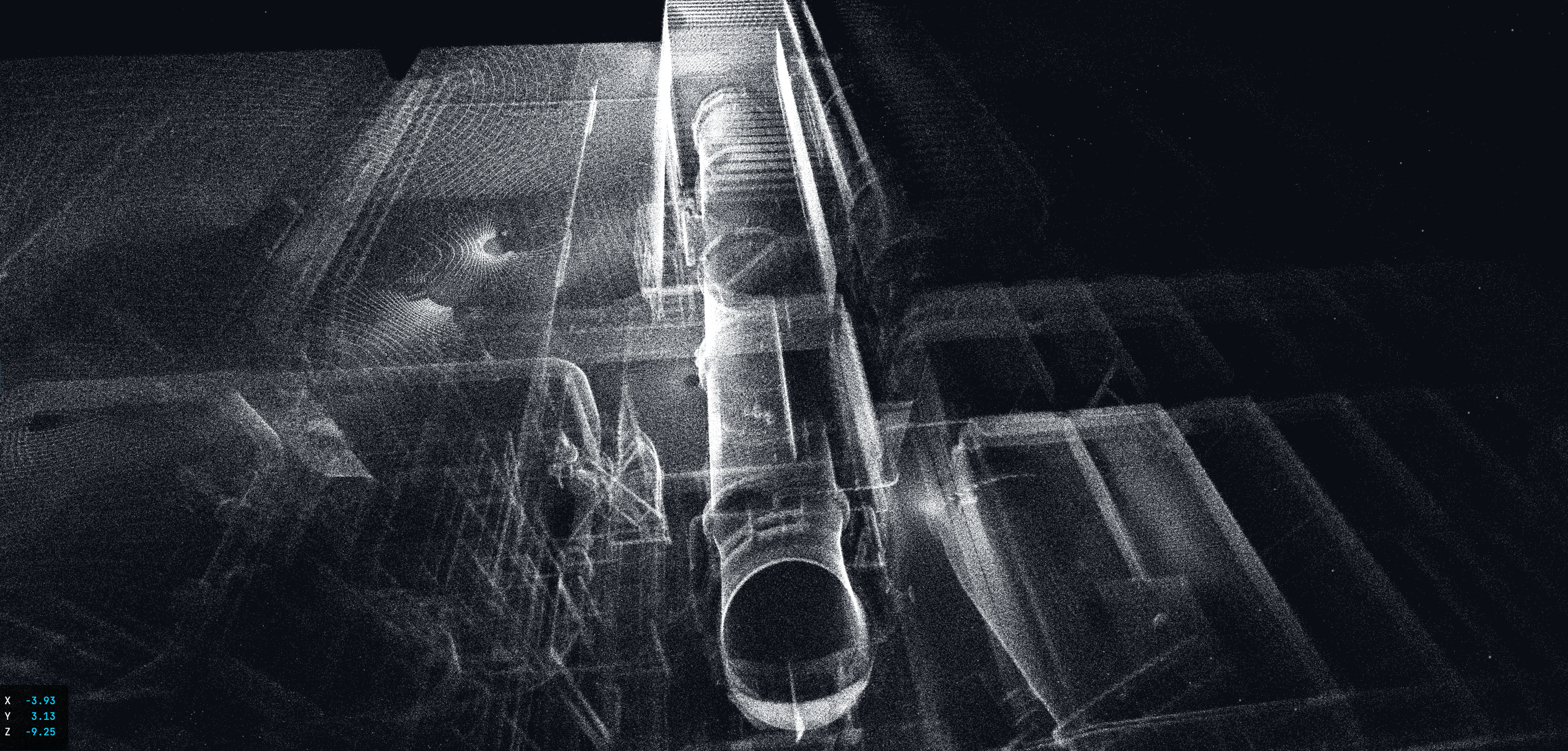 LiDAR-3D-Scan Rohrleitungen