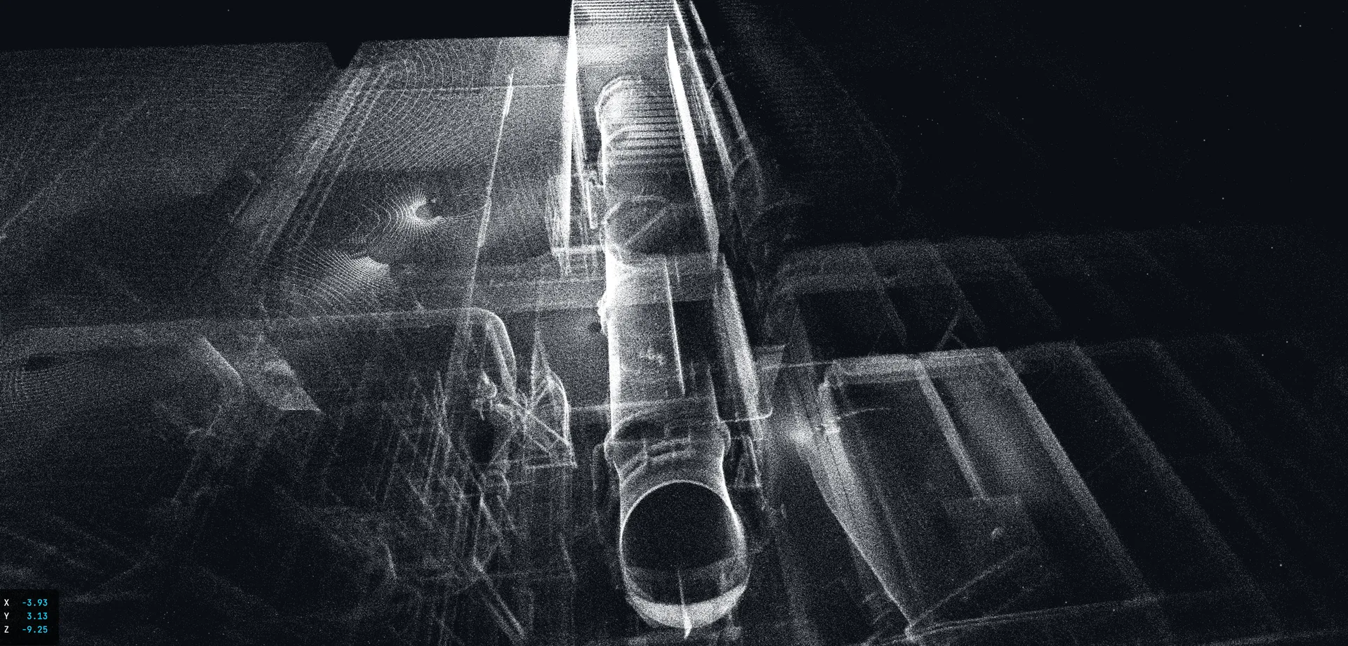 LiDAR-3D-Scan Rohrleitungen