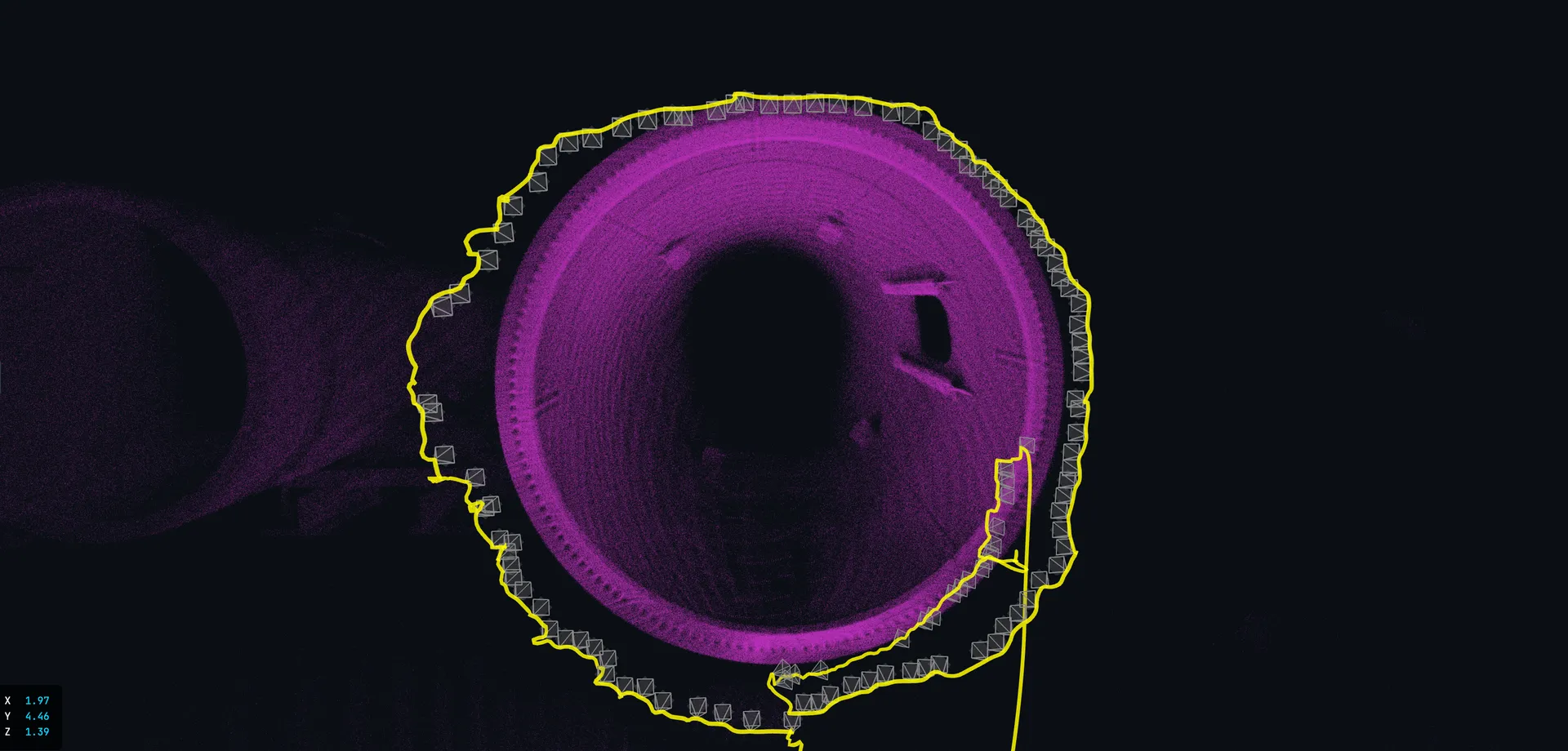 LiDAR 3D scan of wind turbine monopile – drone inspection wind energy