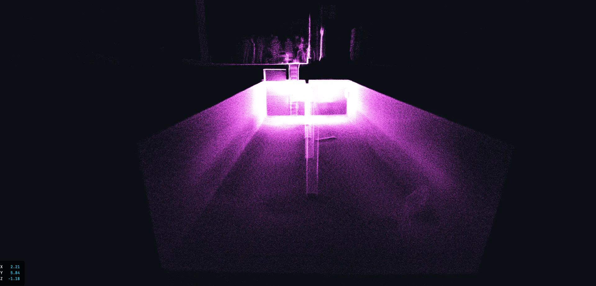 LiDAR-3D-Scan Regenrückhaltebecken