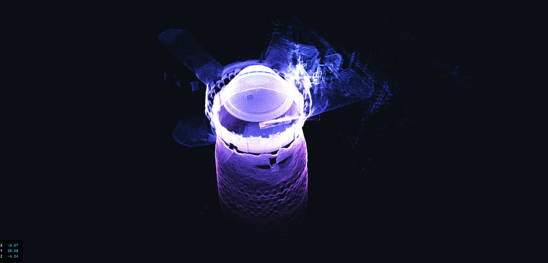 LiDAR-3D-Scan Hochofen