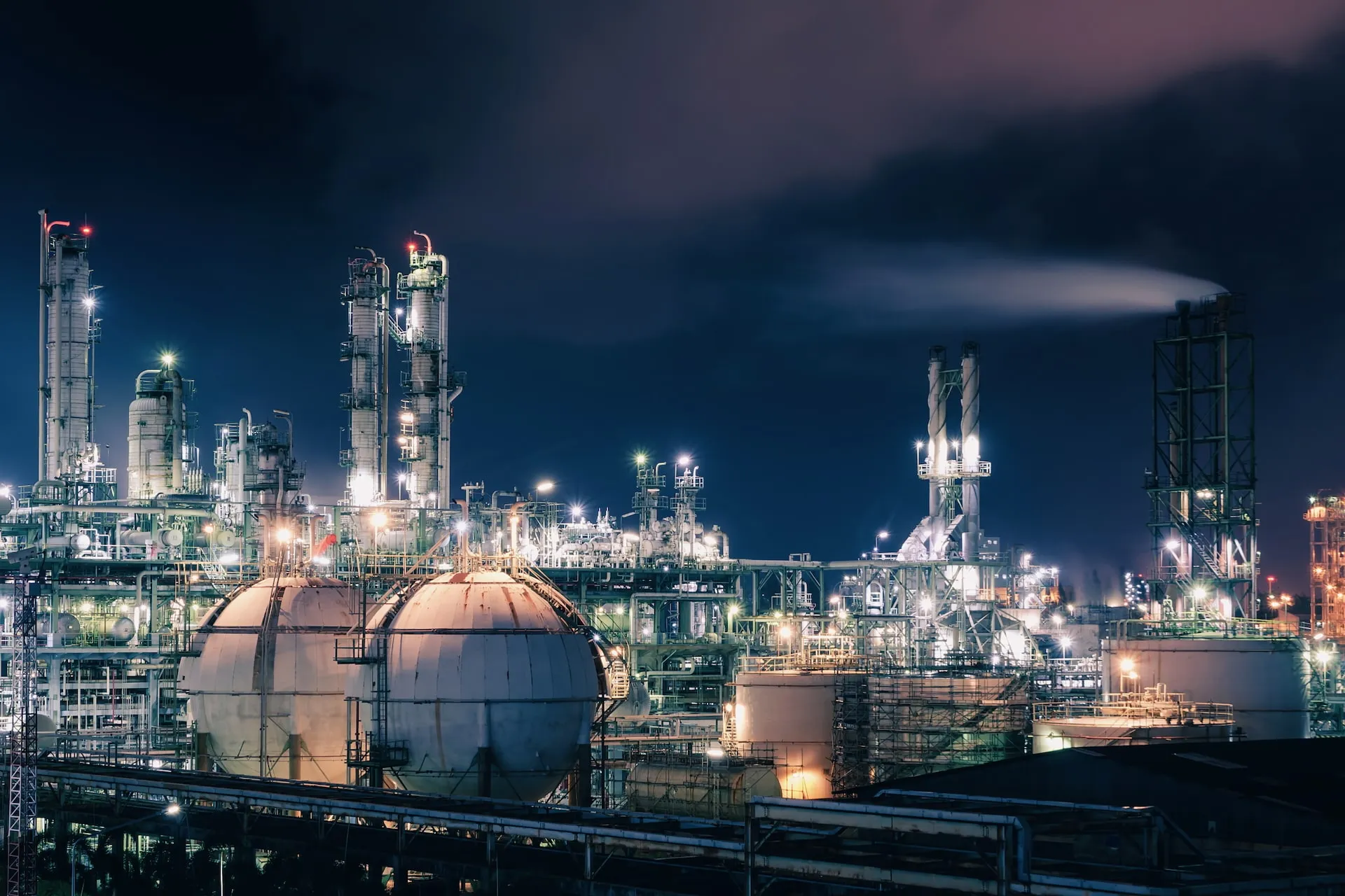 Petrochemieanlage mit ATEX-Zonen