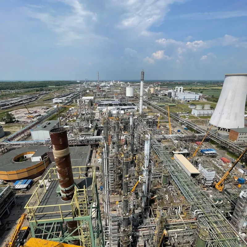 Chemiepark aus der Vogelperspektive