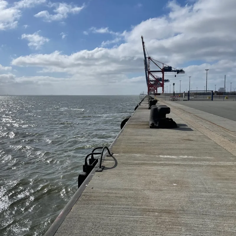 Kaje am Hafen Nordsee