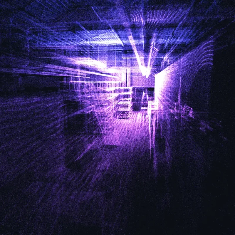 LiDAR-Scan Automobilhalle