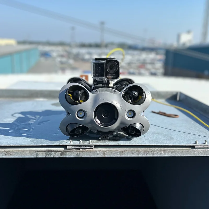 Sprinklertankinspektion mit Unterwasserdrohne