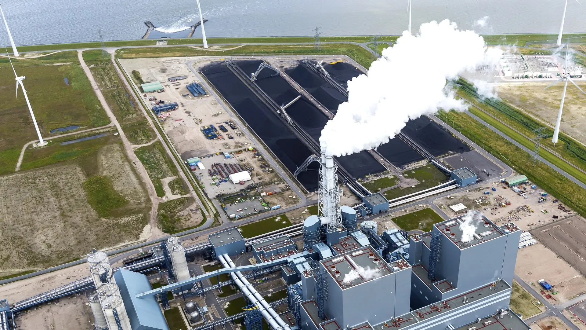 Drone inspection of power plant boiler and chimneys – Kopterflug ELIOS 3